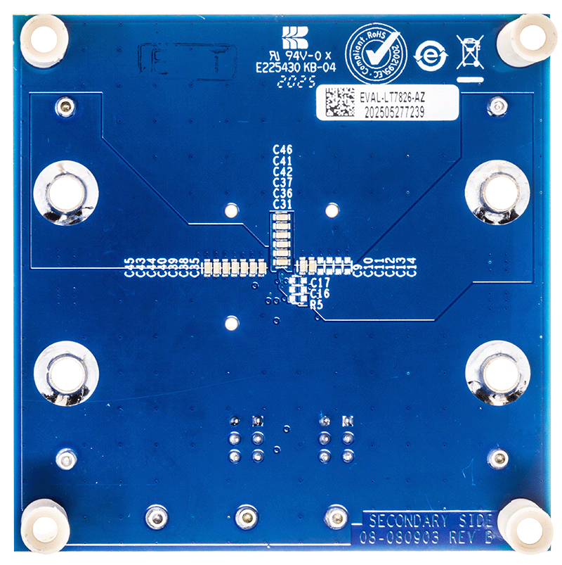 EVAL-LT7826-AZ Board Photo Bottom View
