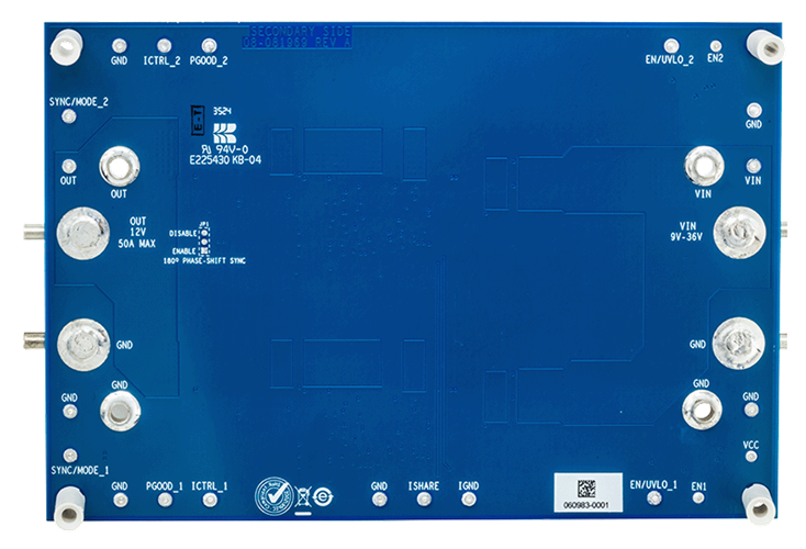 EVAL-LT8292-AZ Board Photo Bottom View