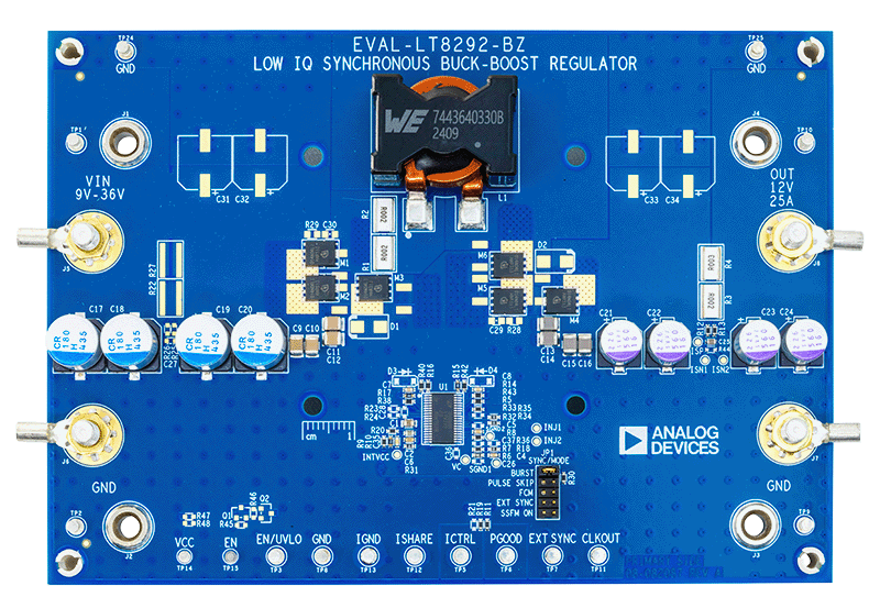 EVAL-LT8292-BZ Board Photo Top View