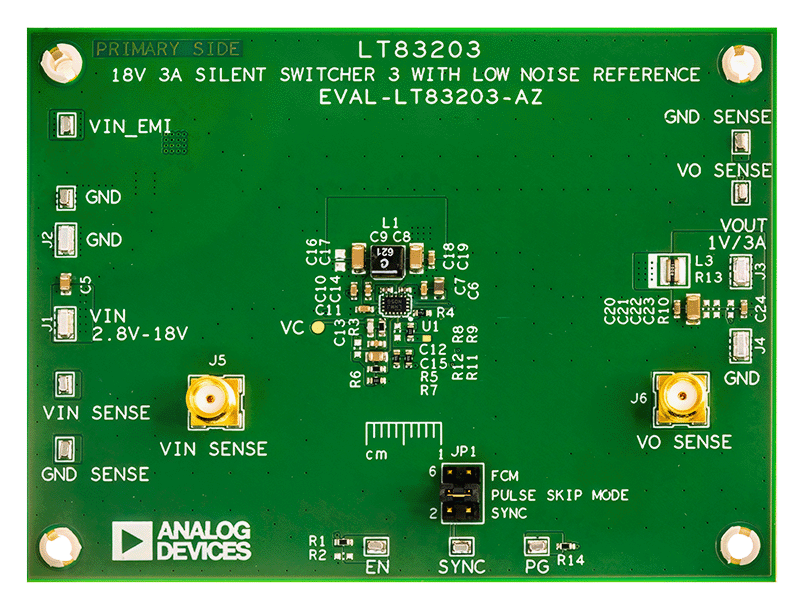 EVAL-LT83203-AZ Board Photo Top View