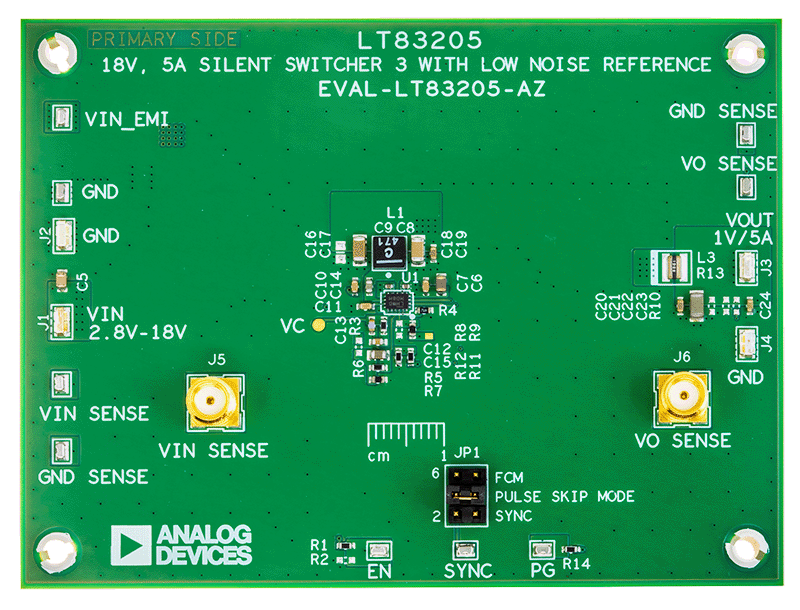 EVAL-LT83205-AZ Board Photo Top View