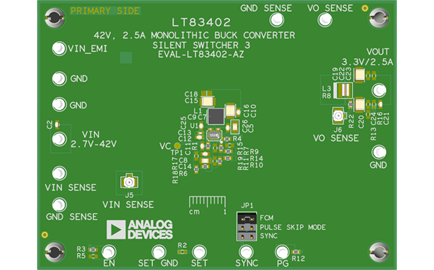 EVAL-LT83402 Board Photo Top View