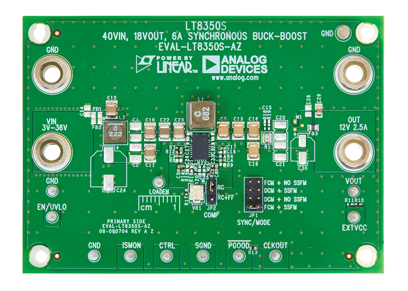 EVAL-LT8350S-AZ Board Photo Top View