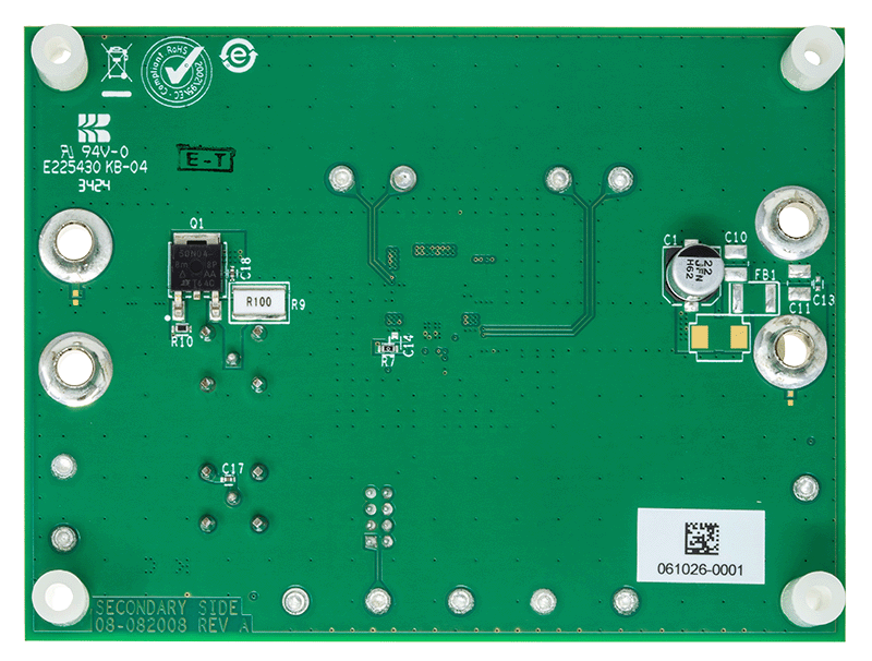 EVAL-LT8640SA-AZ Board Photo Bottom View