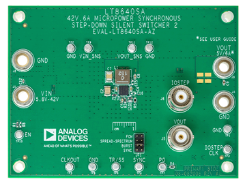 EVAL-LT8640SA-AZ Board Photo Top View