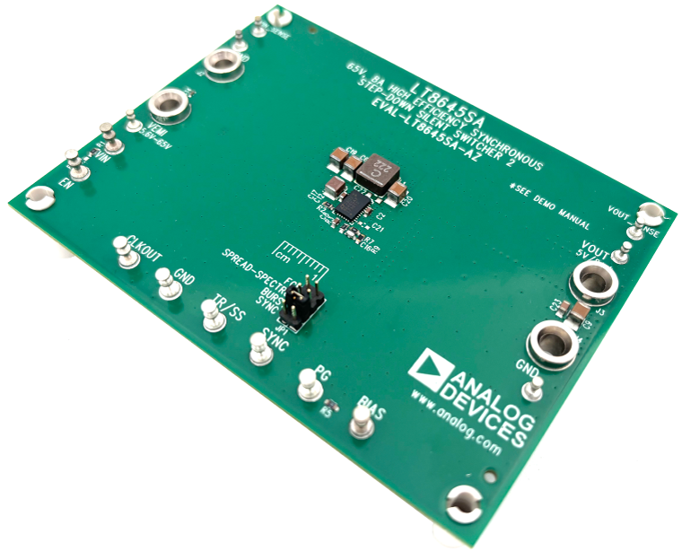 EVAL-LT8645SA-AZ Board Photo Angle View