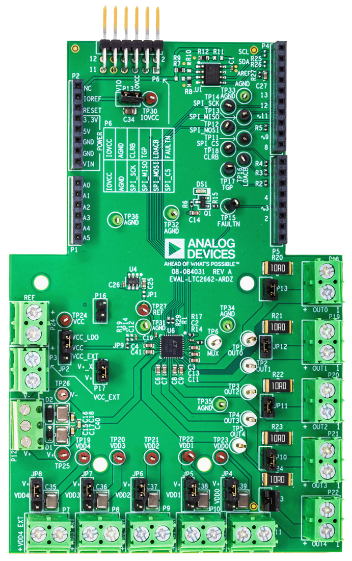 EVAL-LTC2662 Board Photo Top View