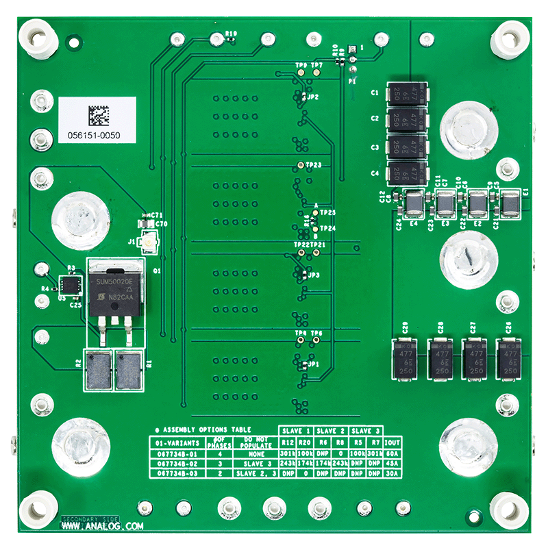 EVAL-LTC3313EV-MULTI-A-Z Evaluation Board - Bottom View