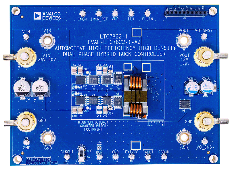 EVAL-LTC7822-1-AZ Board Photo Top View