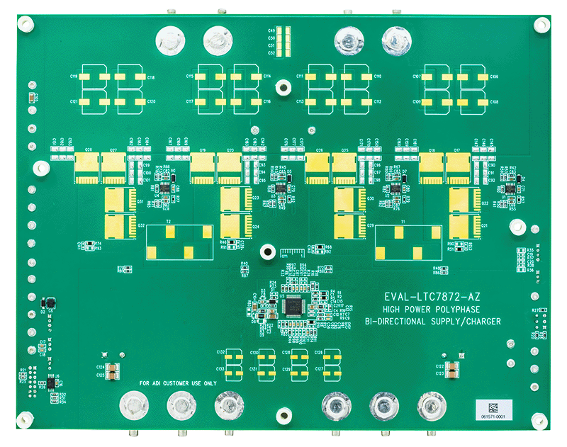 EVAL-LTC7872-AZ Board Photo Bottom View