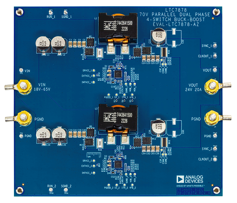 EVAL-LTC7878-AZ Board Photo Top View