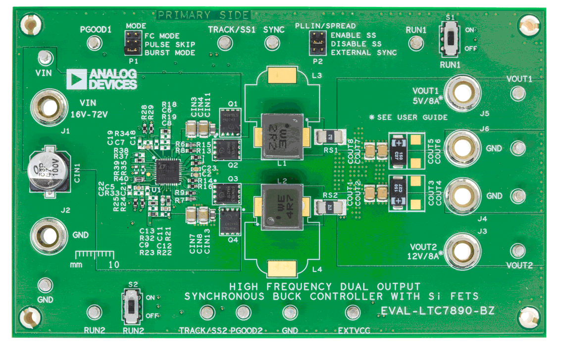 EVAL-LTC7890-BZ Board Photo Top View