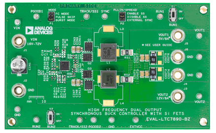 EVAL-LTC7890-BZ Board Photo Top View