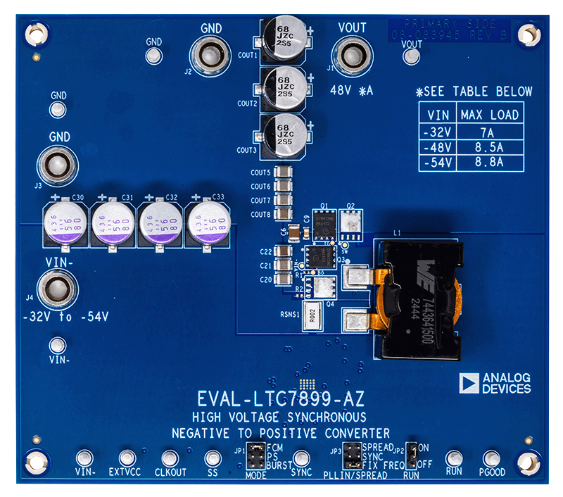 EVAL-LTC7899-AZ Board Photo Angle Top View