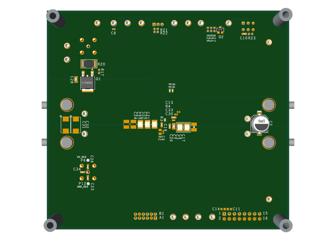 EVAL-LTM4740-AZ Evaluation Board Bottom View