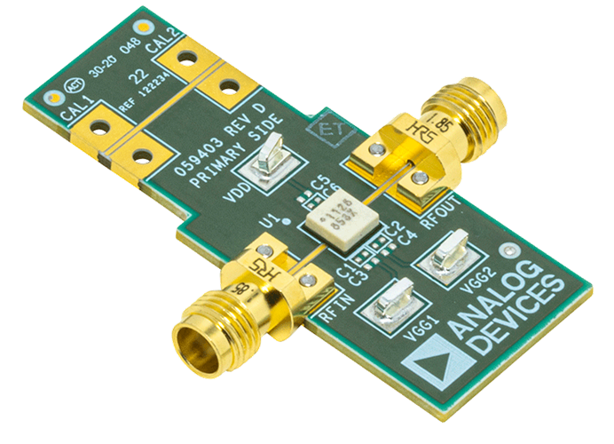 HMC1126 Evaluation Board - Angle View