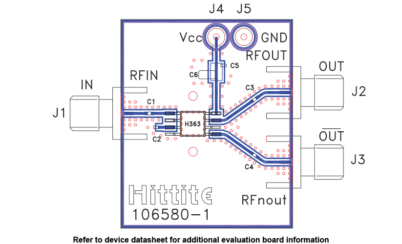 HMC363G8 Evaluation Board