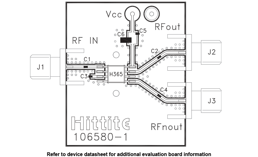 HMC365G8 Evaluation Board