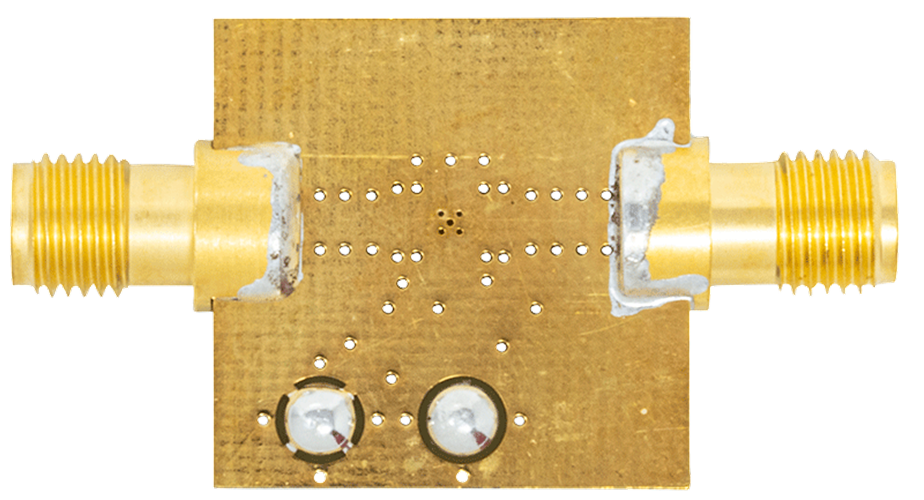 HMC448LC3B Evaluation Board - Bottom View