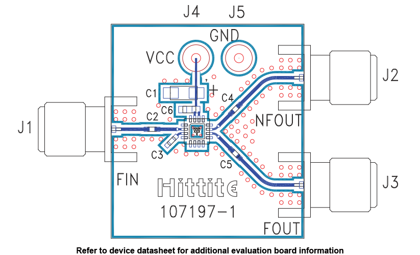 HMC492 Evaluation Board