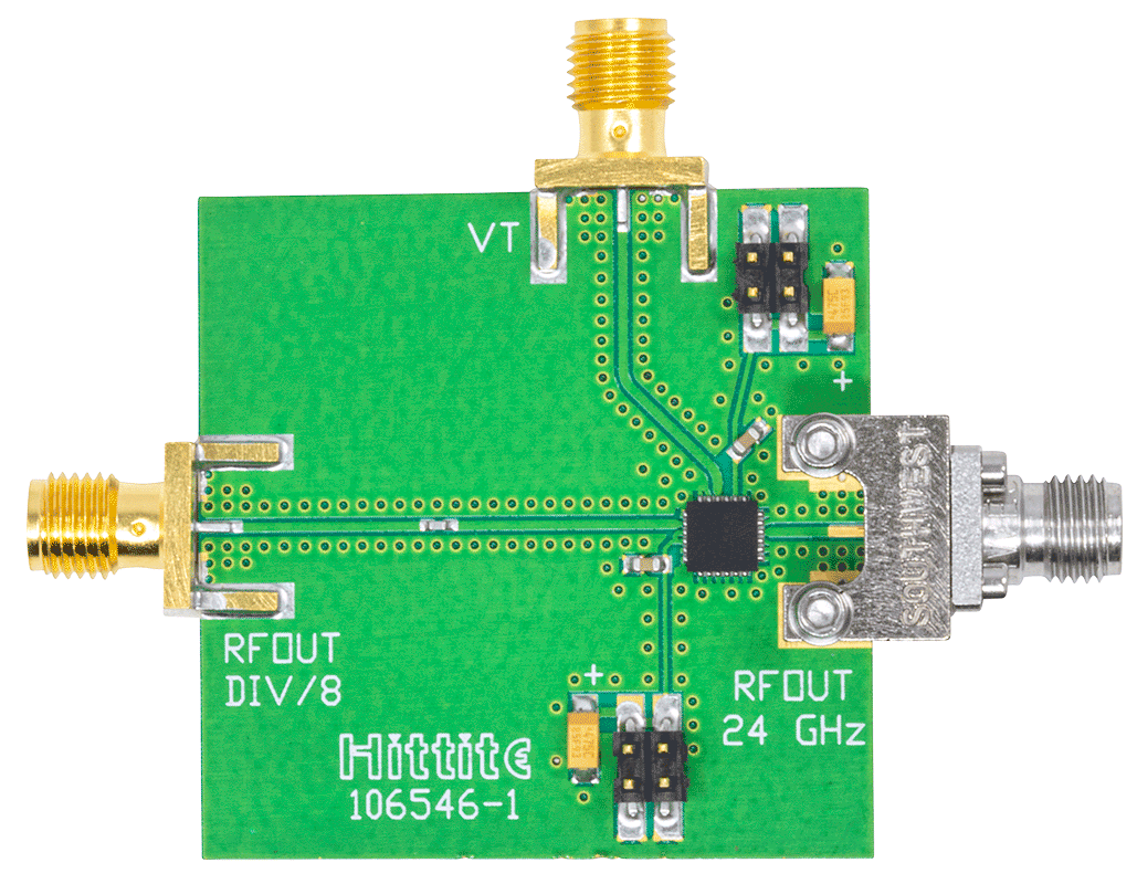 HMC533LP4 Evaluation Board - Top View