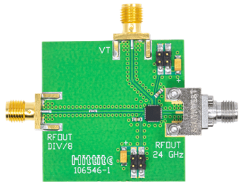HMC533LP4 Evaluation Board - Top View