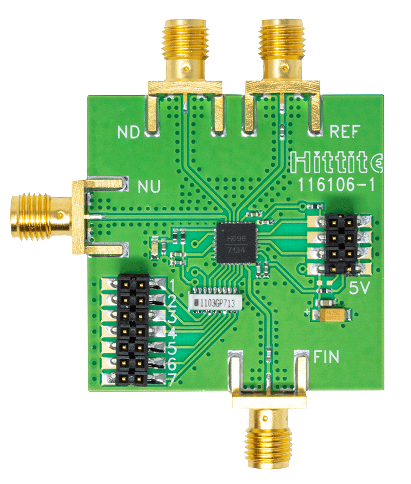 HMC698LP5 Evaluation Board - Top View