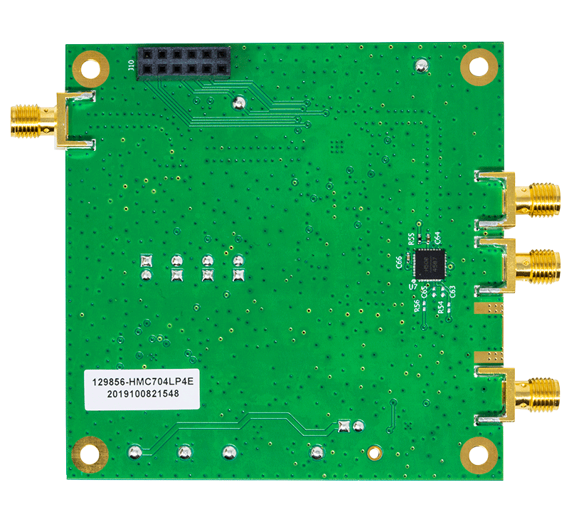 HMC704LP4E Evaluation Board - Bottom View