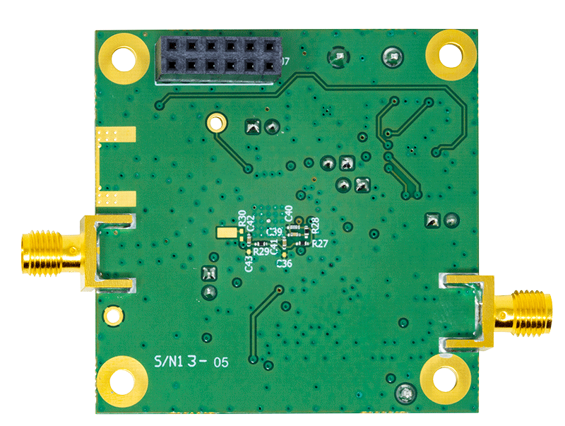 EVAL-HMC829LP6GE Evaluation Board - Bottom View