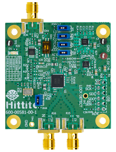 HMC832 Evaluation Board - Top View