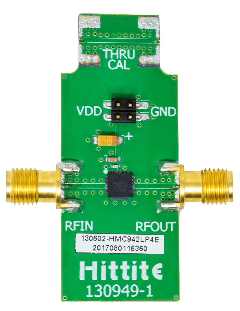 HMC942 Evaluation Board - Top View