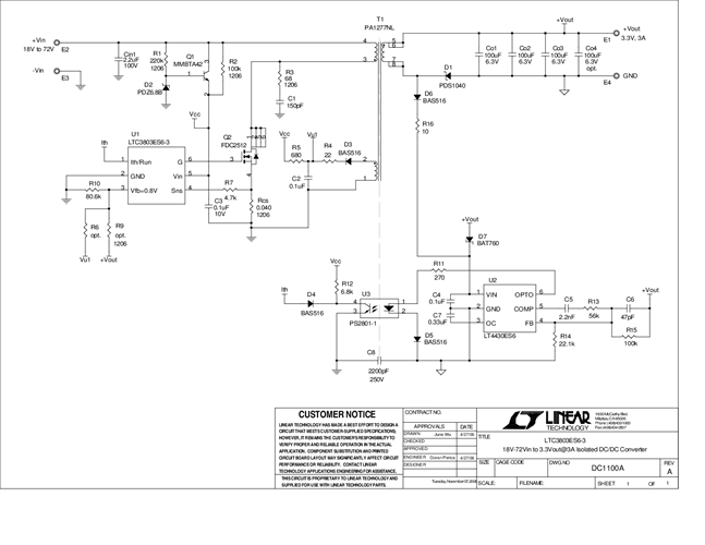 DC1100A - Schematic