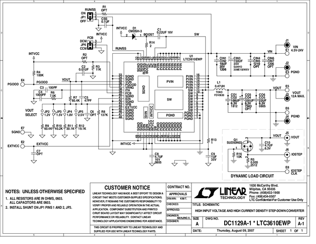DC1129A - Schematic