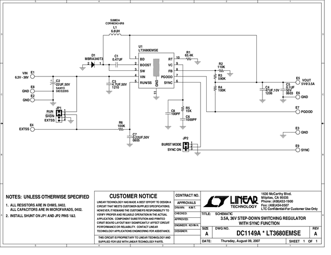 DC1149A - Schematic