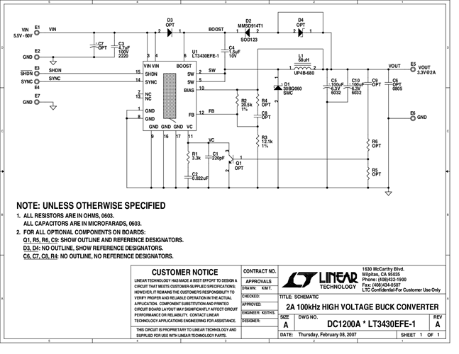 DC1200A - Schematic