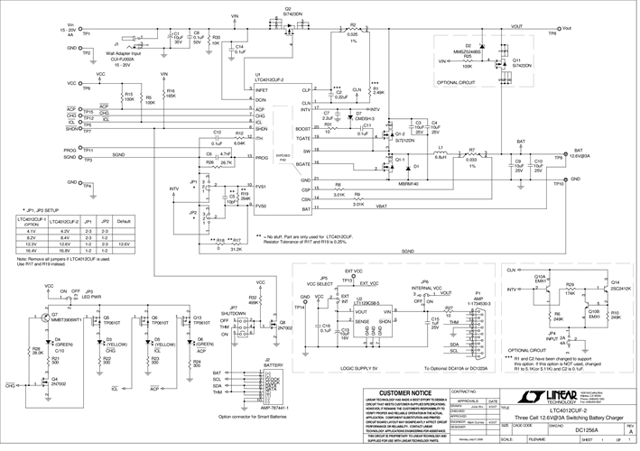 DC1256A - Schematic