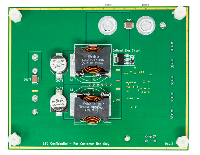 DC1286A-A Evaluation Board - Bottom View