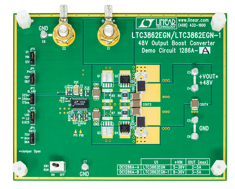 DC1286A-A Evaluation Board - Top View