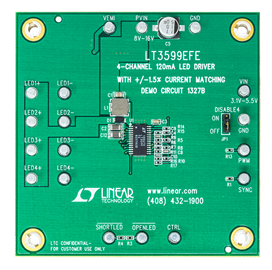 DC1327B Evaluation Board - Top View