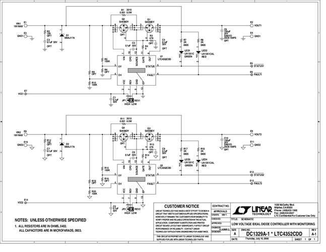 DC1329A - Schematic