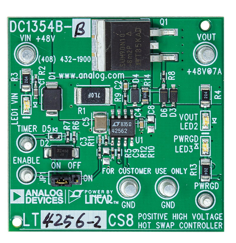 DC1354B-B Evaluation Board - Top View