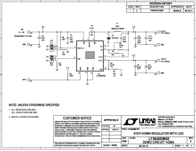 DC1428A - Schematic