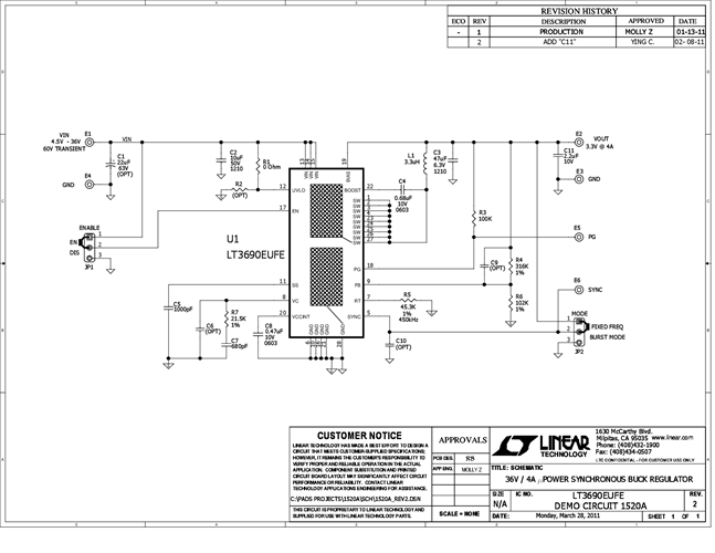 DC1520A - Schematic