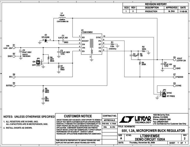 DC1526A - Schematic