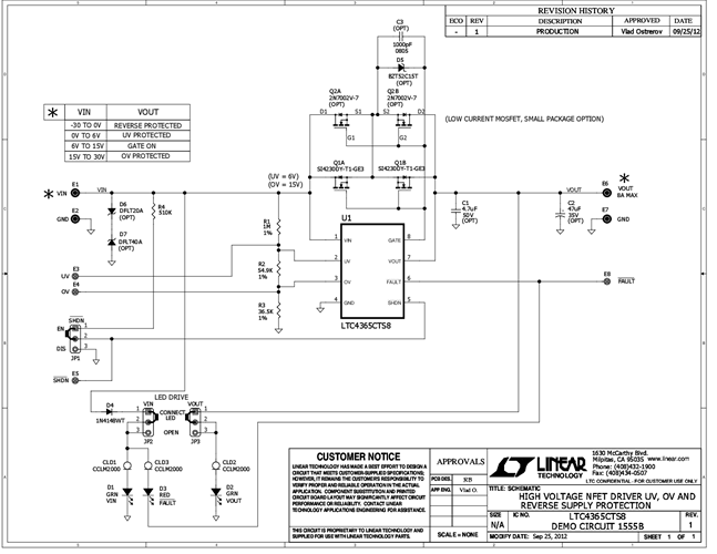DC1555B - Schematic