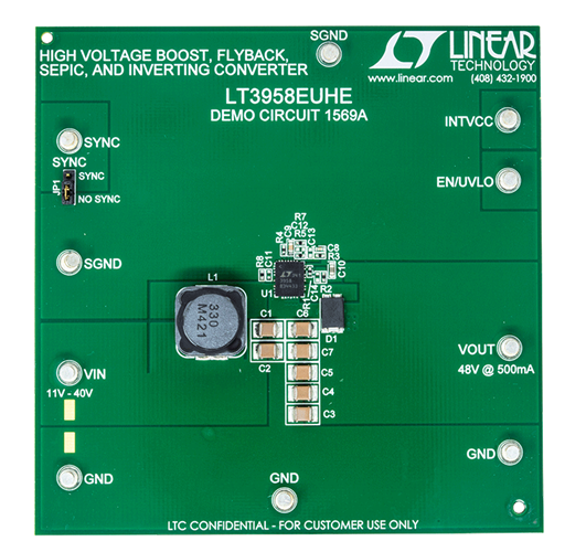 DC1569 Evaluation Board - Top View