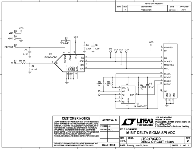 DC1628A - Schematic
