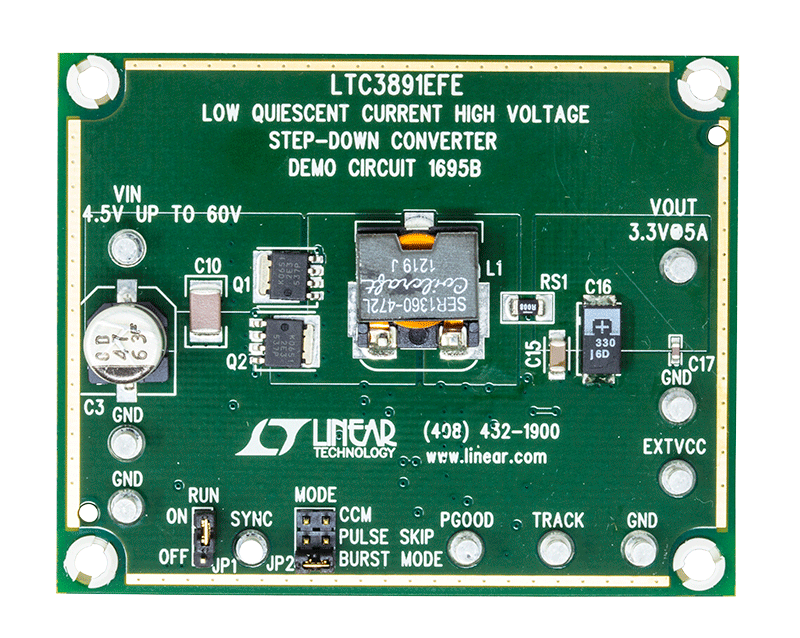 DC1695B Evaluation Board - Top View