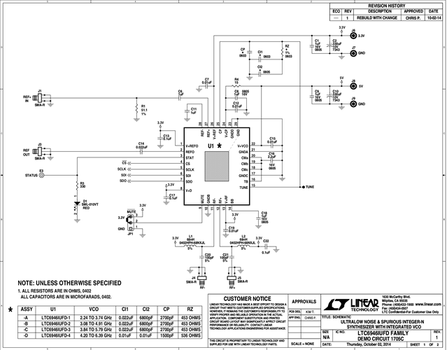 DC1705C - Schematic