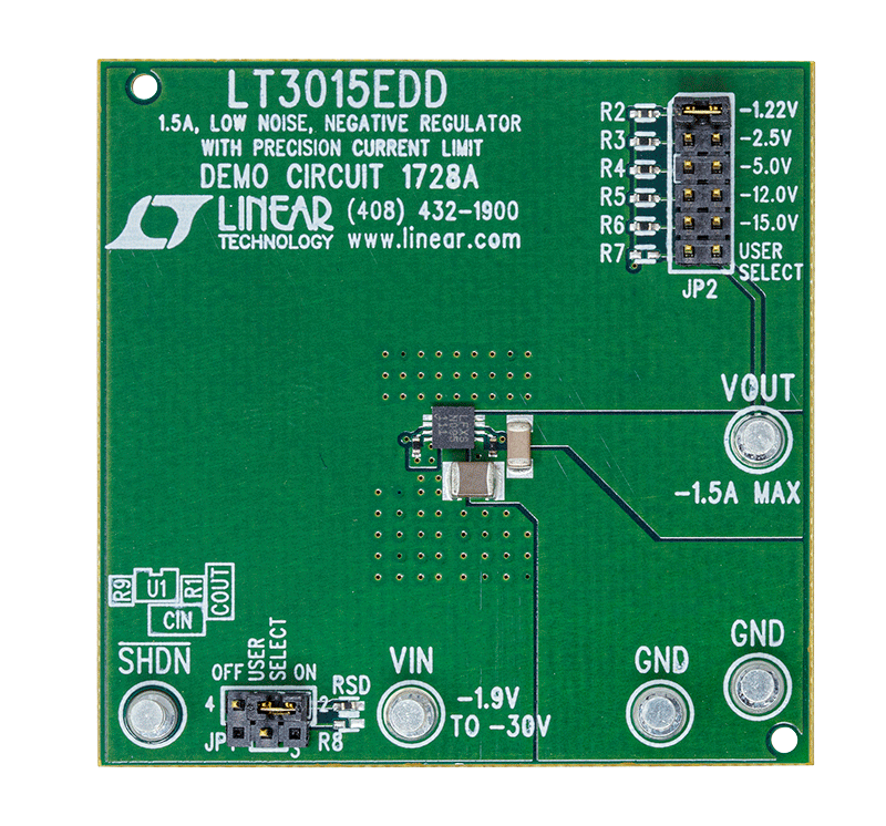 DC1728A Evaluation Board - Top View